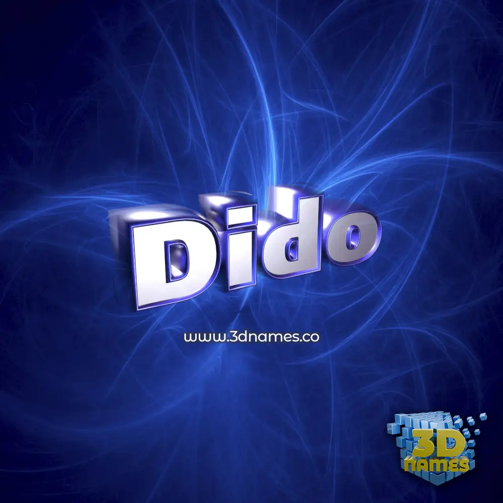 dido in Plasma style - 3D name wallpaper