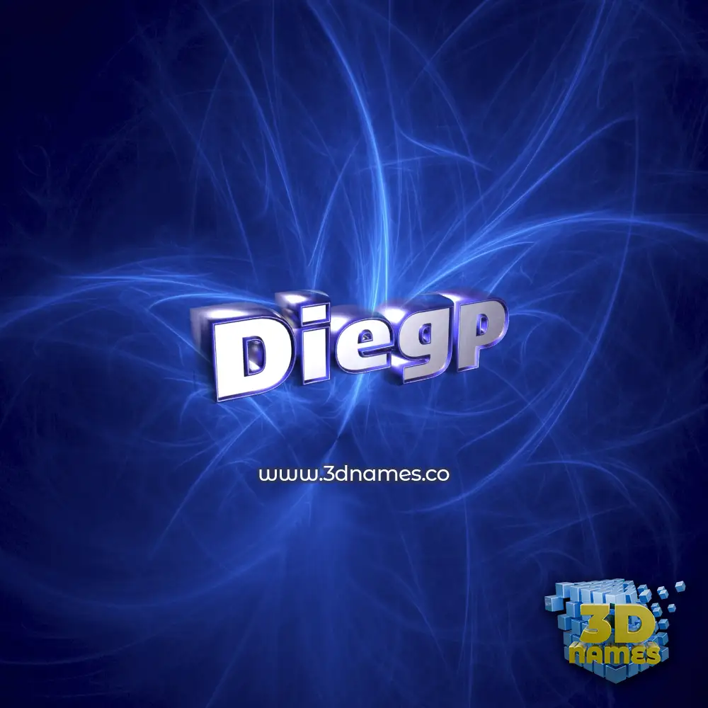 diegp in Plasma style - 3D name wallpaper