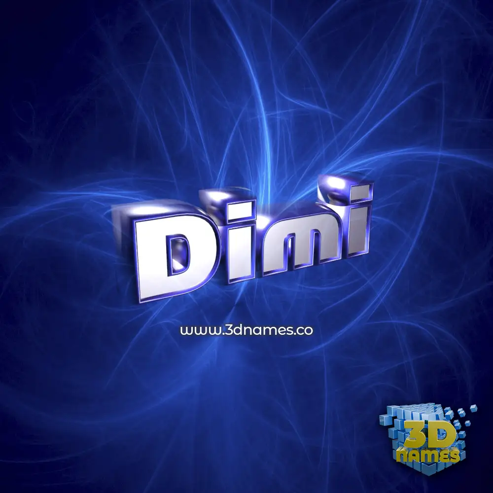 dimi in Plasma style - 3D name wallpaper