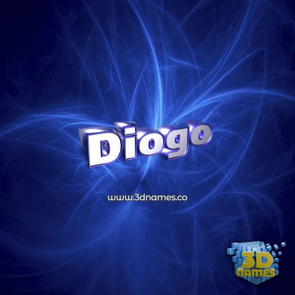 diogo in Plasma style - 3D name wallpaper