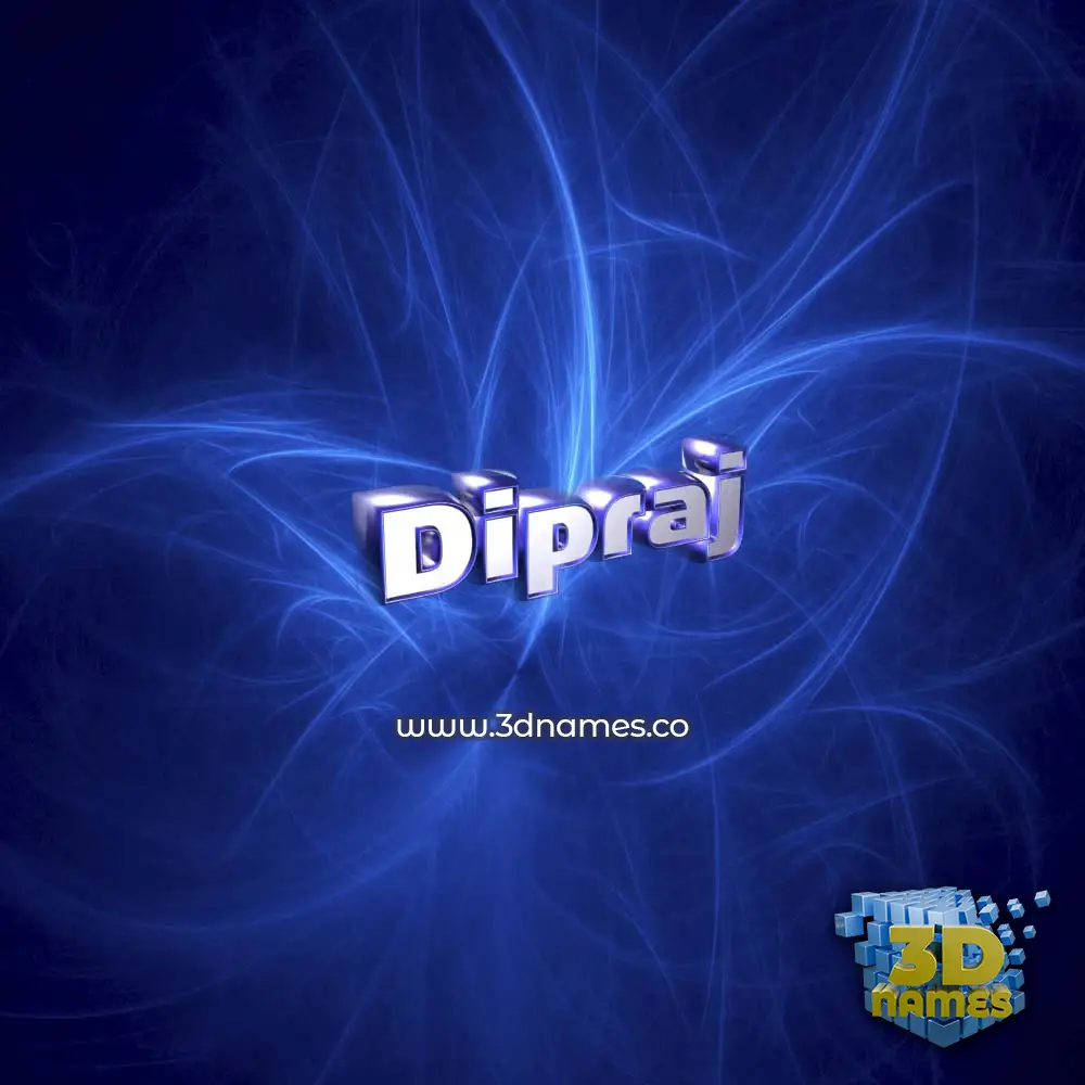 dipraj in Plasma style - 3D name wallpaper