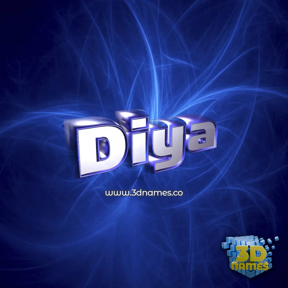 diya in Plasma style - 3D name wallpaper