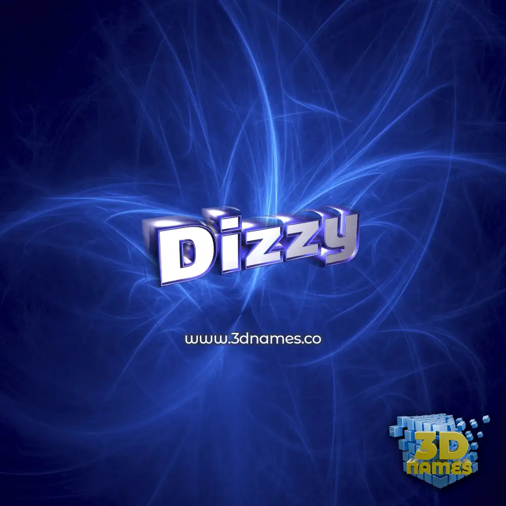 dizzy in Plasma style - 3D name wallpaper