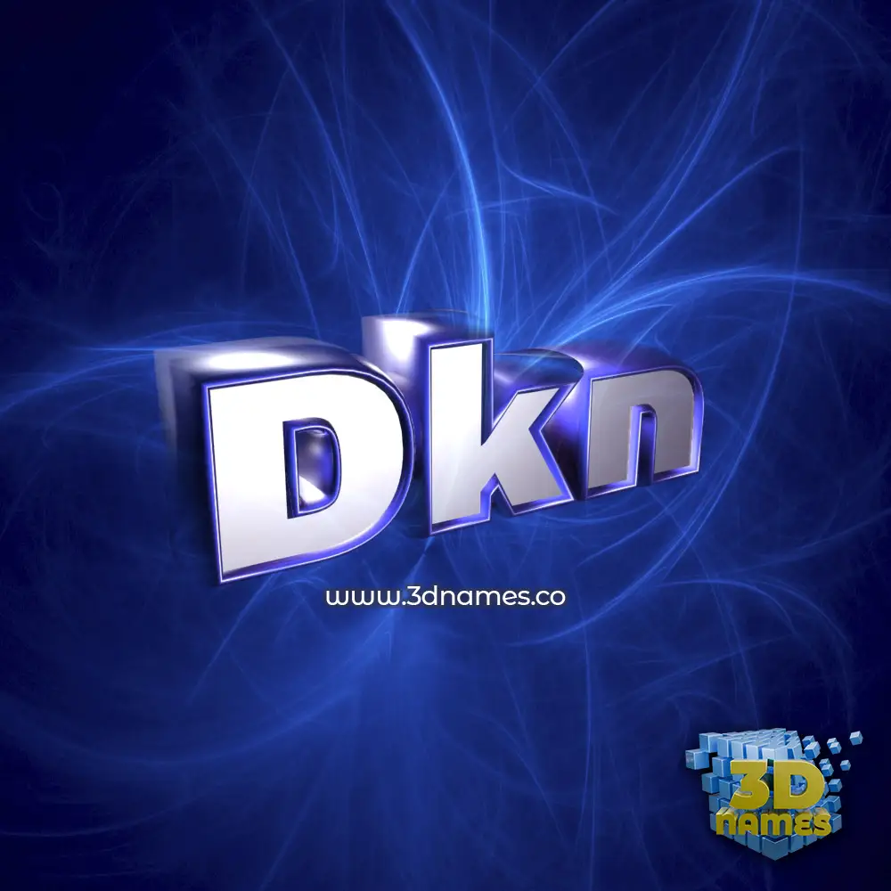 dkn in Plasma style - 3D name wallpaper
