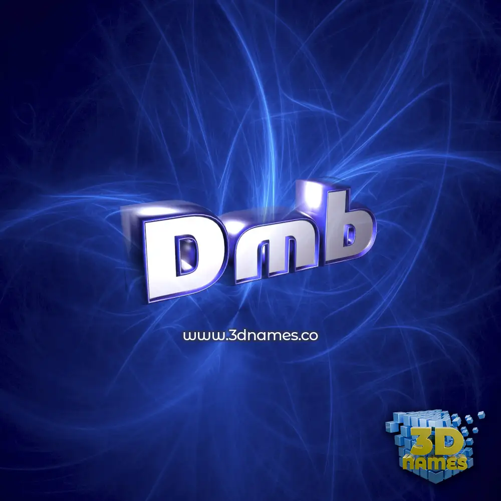 dmb in Plasma style - 3D name wallpaper