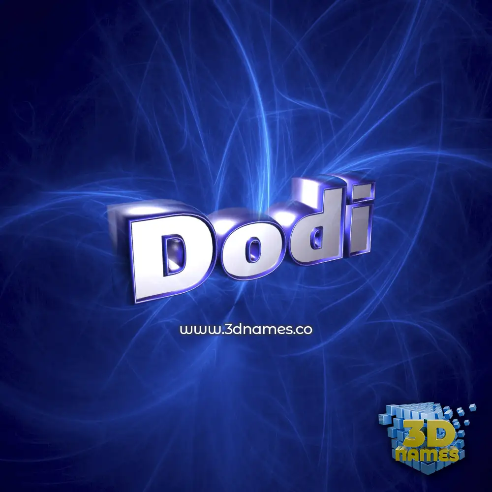 dodi in Plasma style - 3D name wallpaper