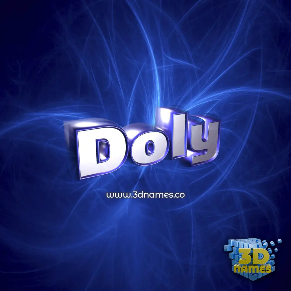 doly in Plasma style - 3D name wallpaper
