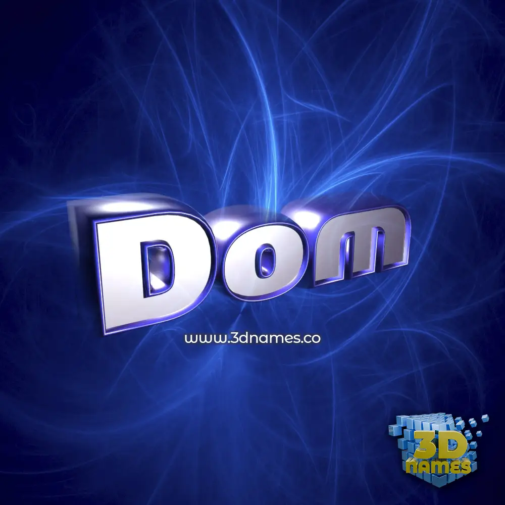 dom in Plasma style - 3D name wallpaper