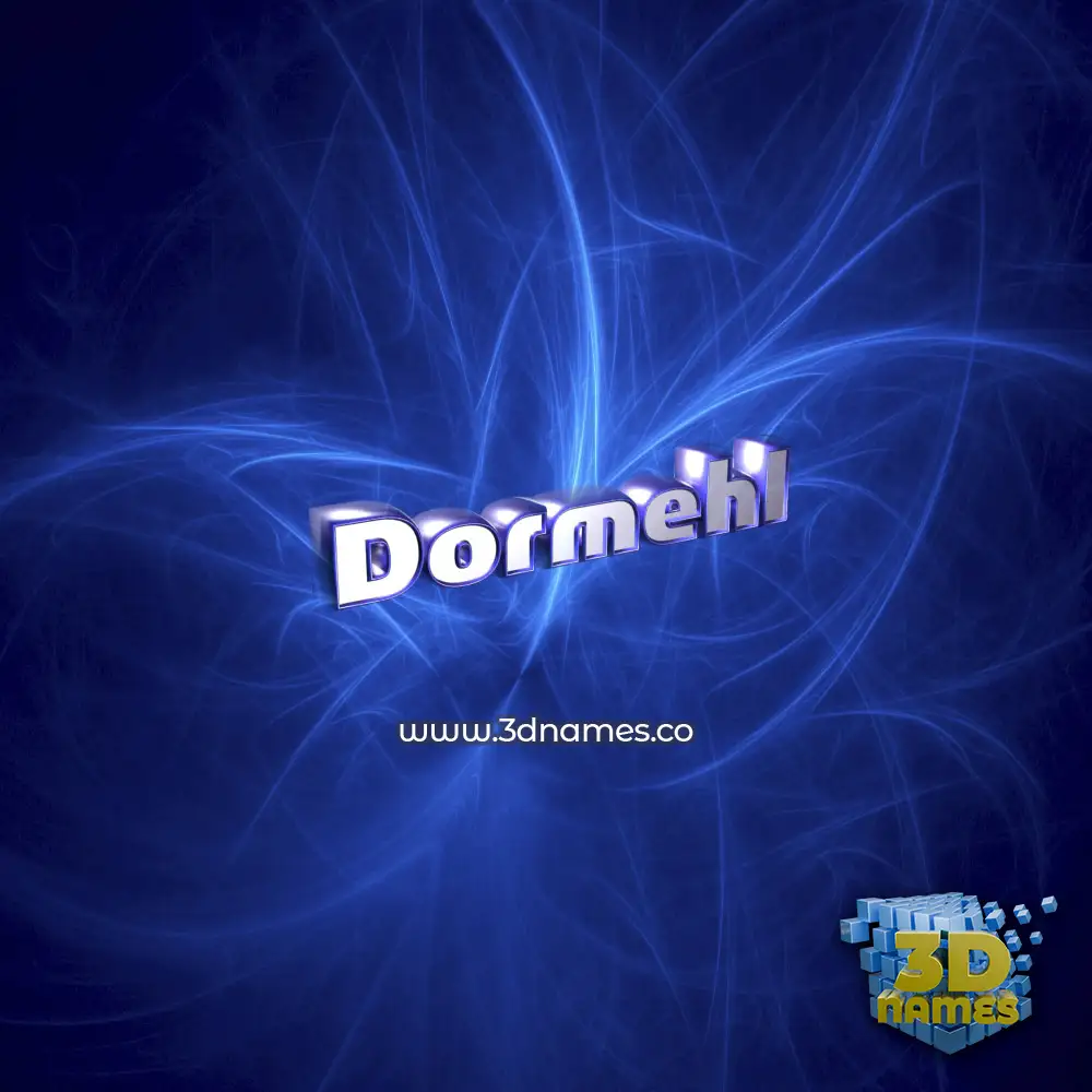 dormehl in Plasma style - 3D name wallpaper