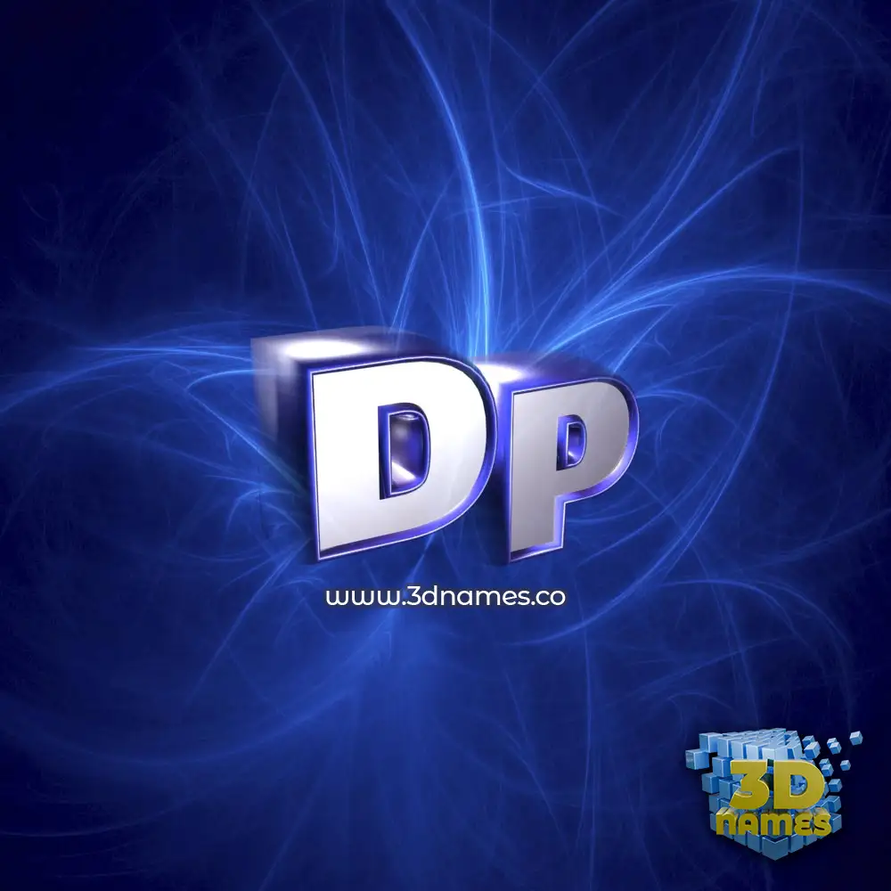 dp in Plasma style - 3D name wallpaper