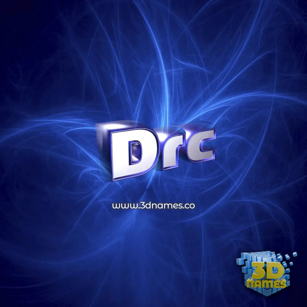 drc in Plasma style - 3D name wallpaper