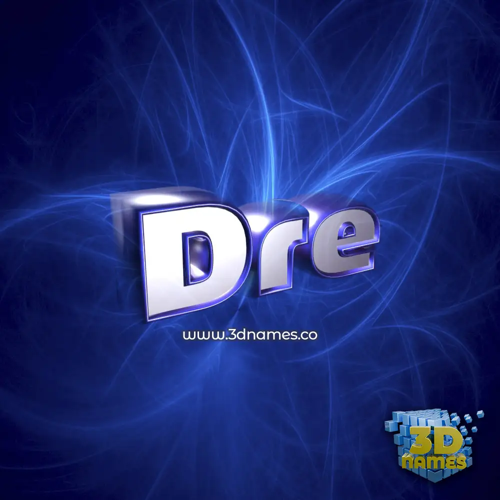 dre in Plasma style - 3D name wallpaper
