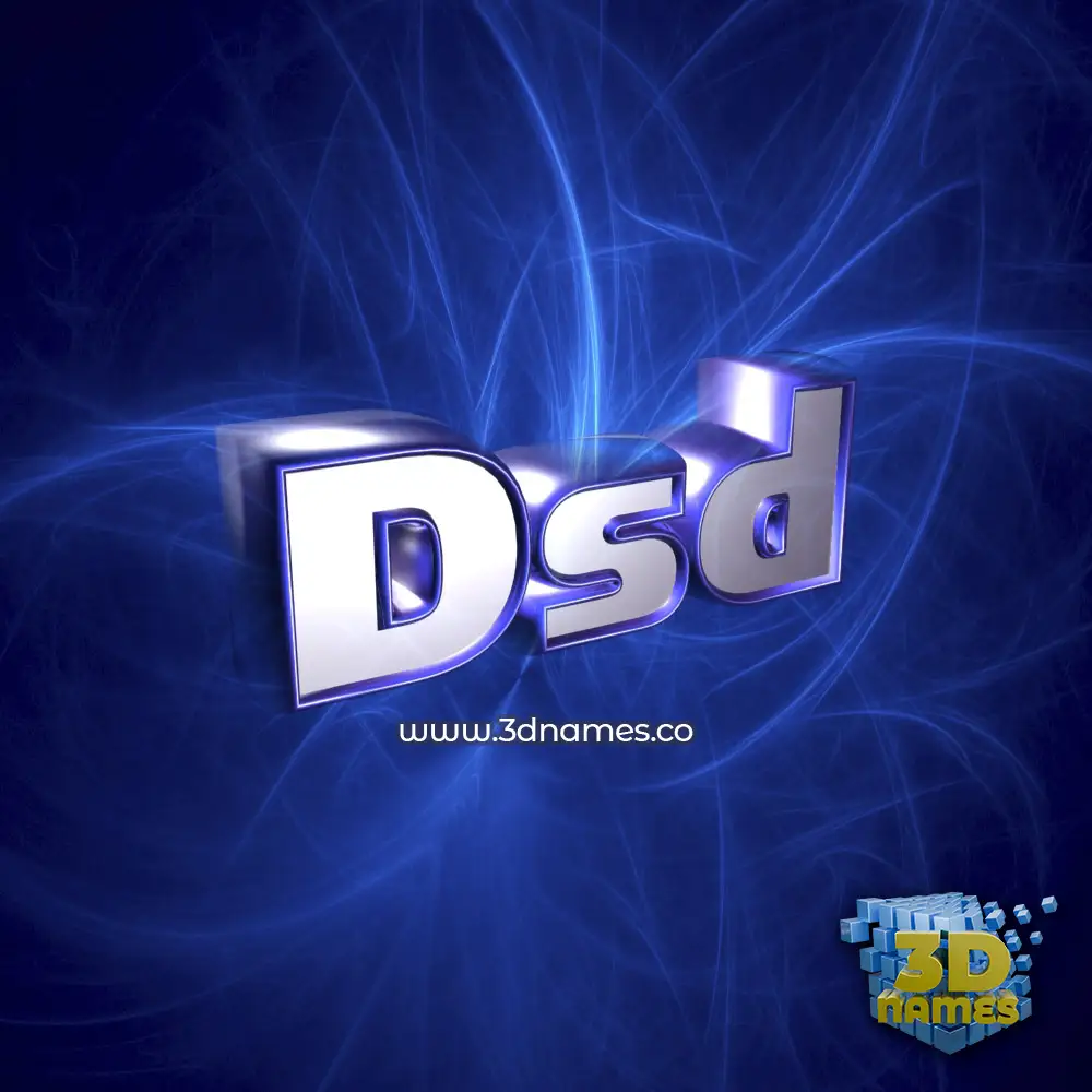 dsd in Plasma style - 3D name wallpaper