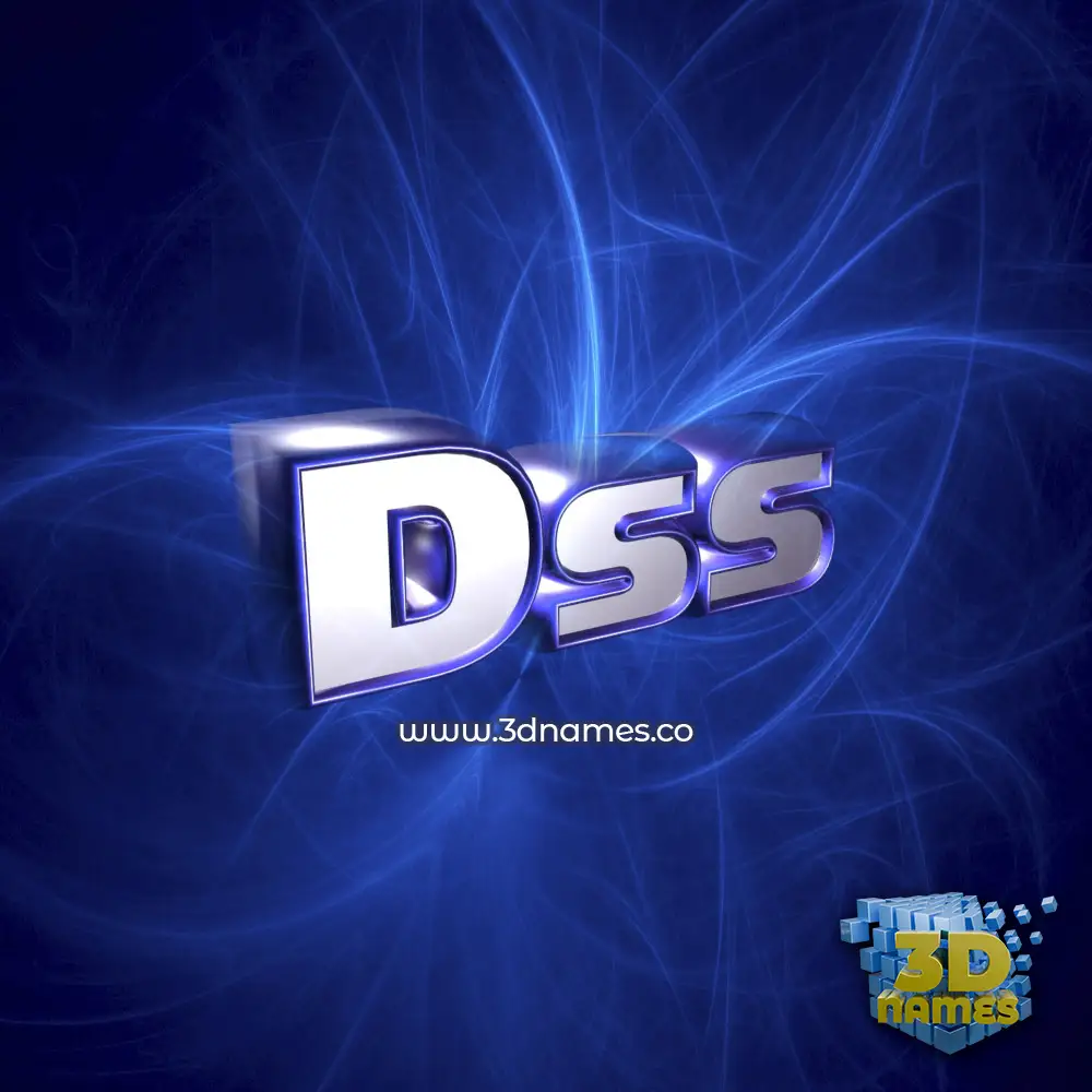 dss in Plasma style - 3D name wallpaper