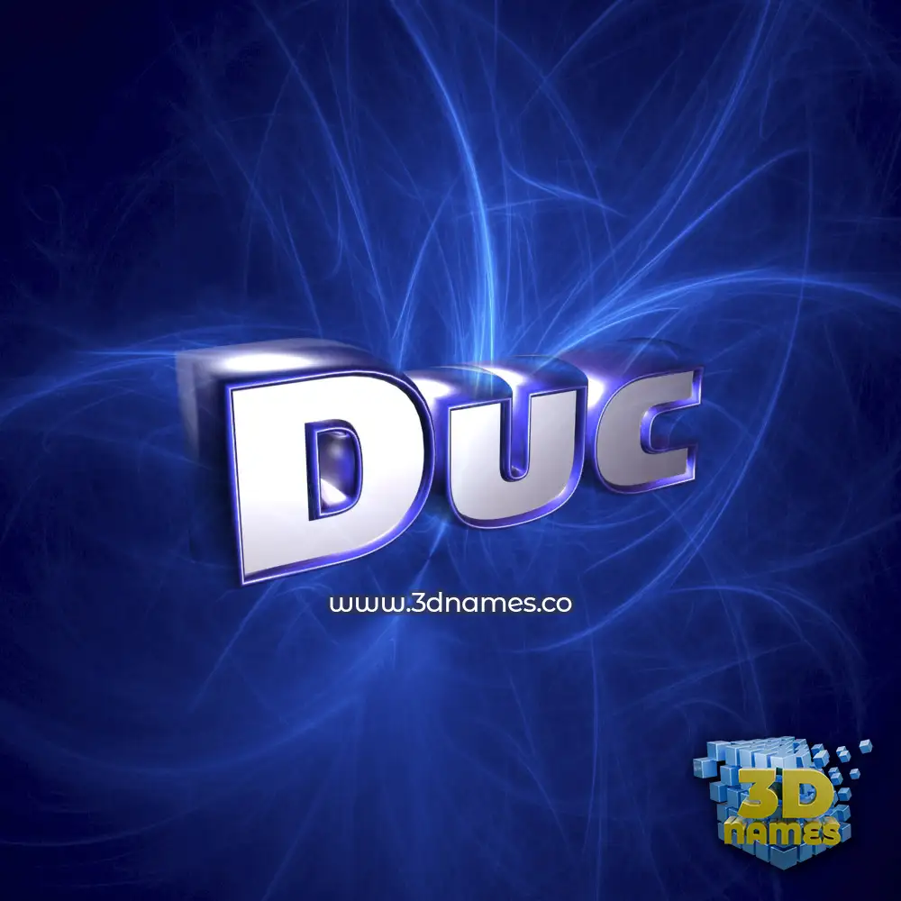 duc in Plasma style - 3D name wallpaper