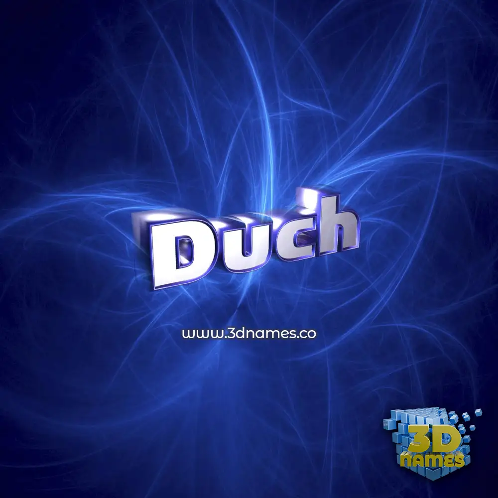 duch in Plasma style - 3D name wallpaper