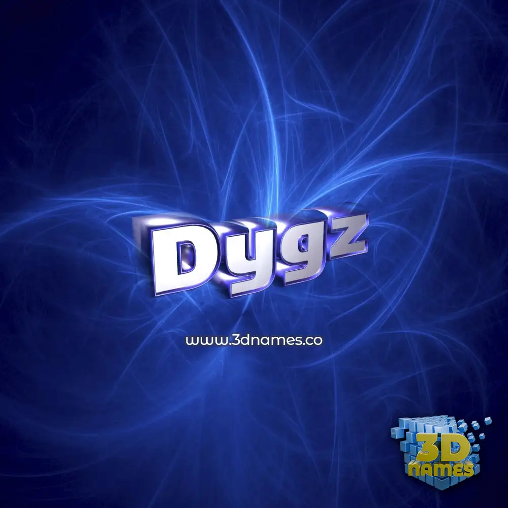 dygz in Plasma style - 3D name wallpaper