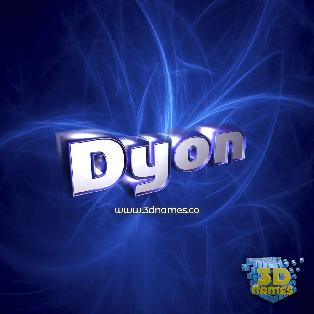 dyon in Plasma style - 3D name wallpaper