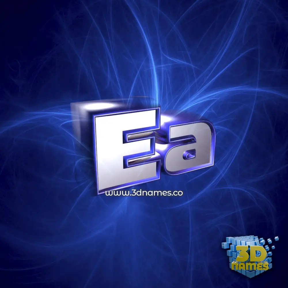 ea in Plasma style - 3D name wallpaper