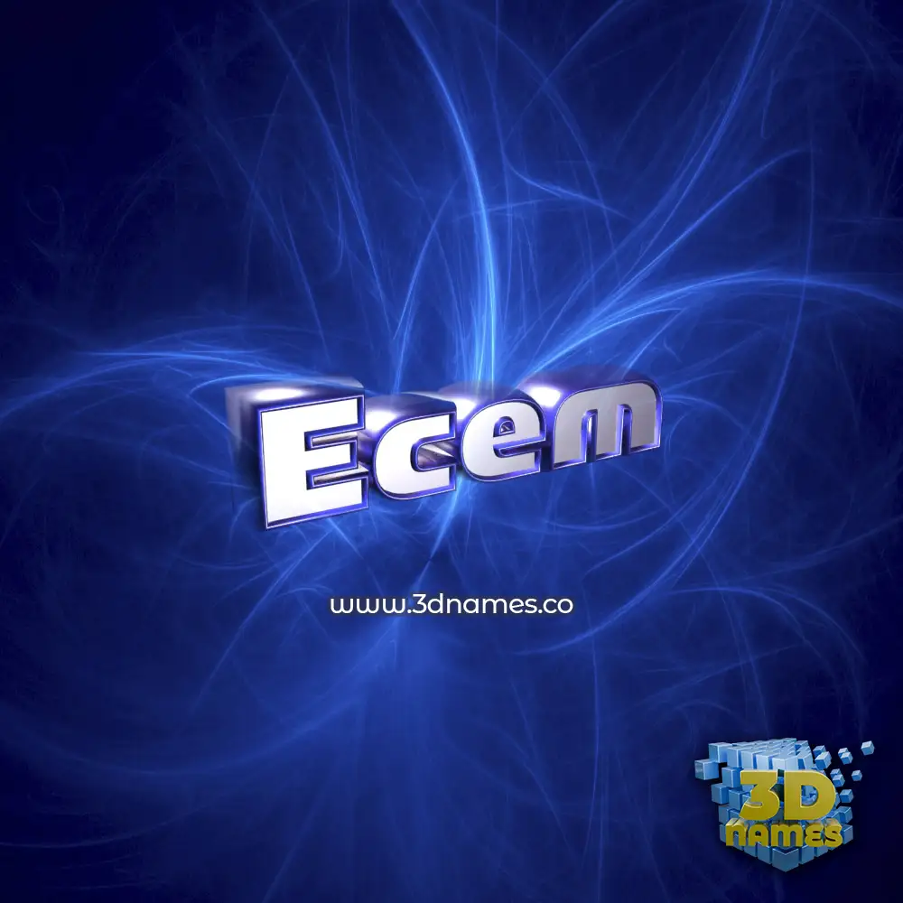 ecem in Plasma style - 3D name wallpaper
