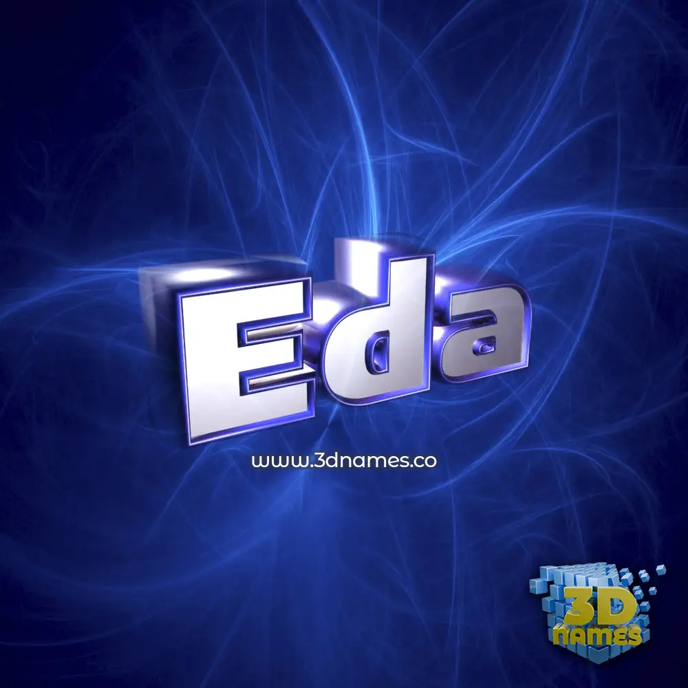eda in Plasma style - 3D name wallpaper