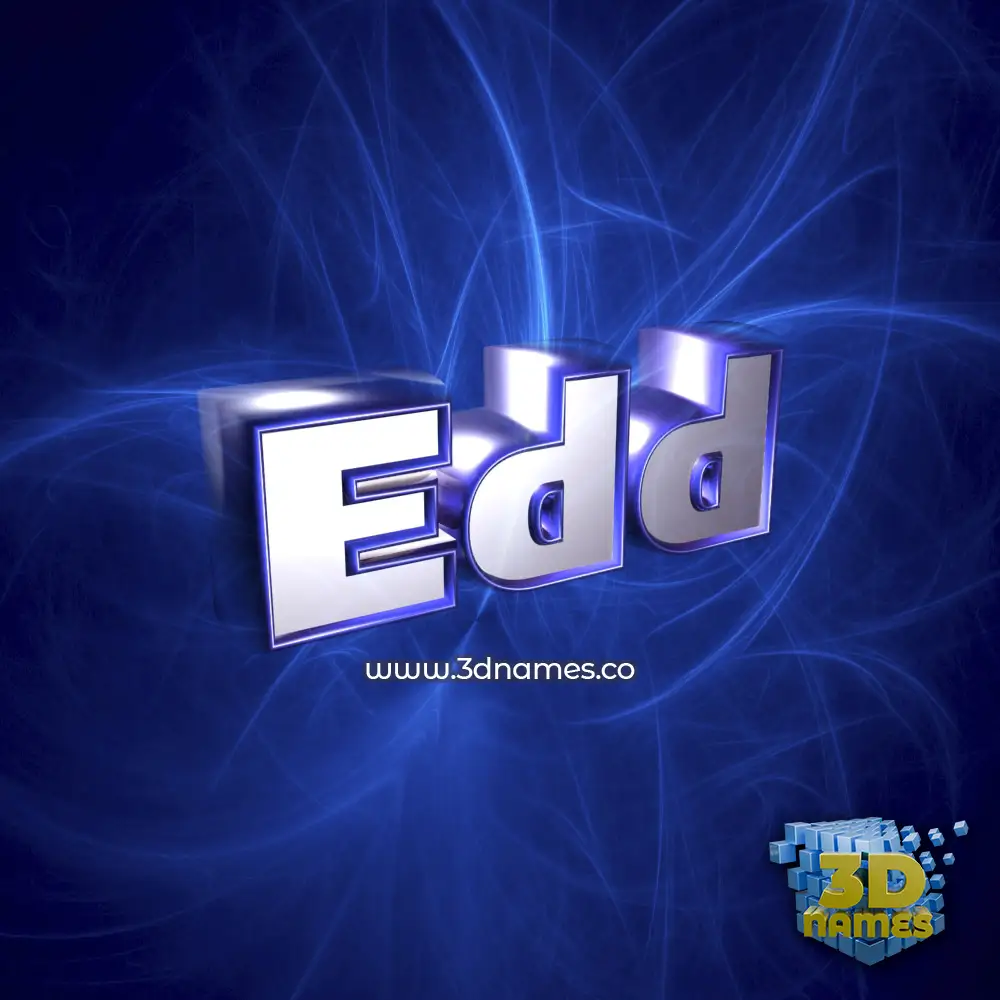 edd in Plasma style - 3D name wallpaper
