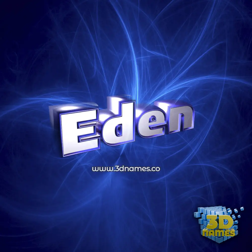 eden in Plasma style - 3D name wallpaper