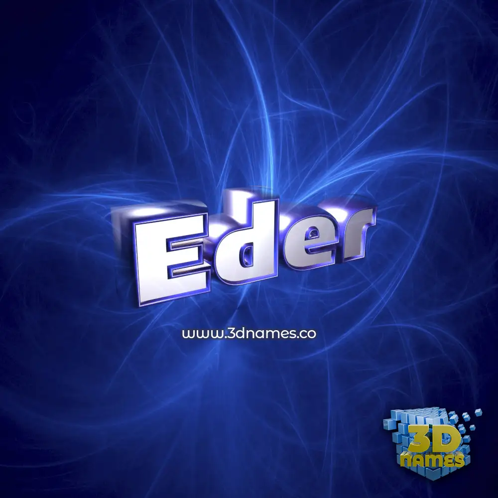 eder in Plasma style - 3D name wallpaper