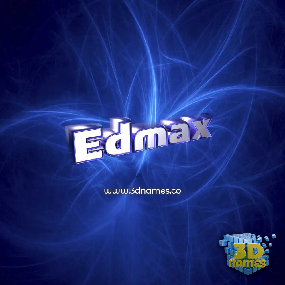 edmax in Plasma style - 3D name wallpaper