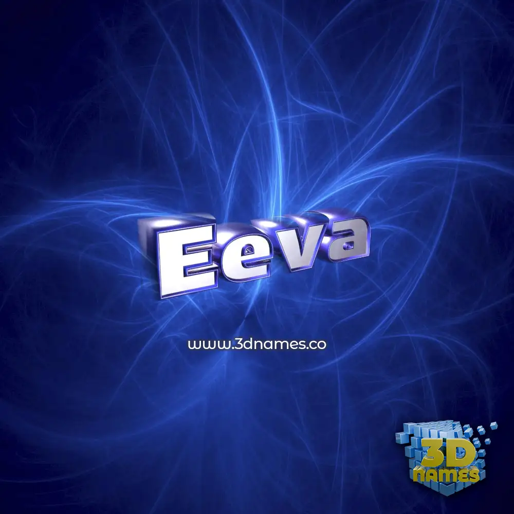 eeva in Plasma style - 3D name wallpaper