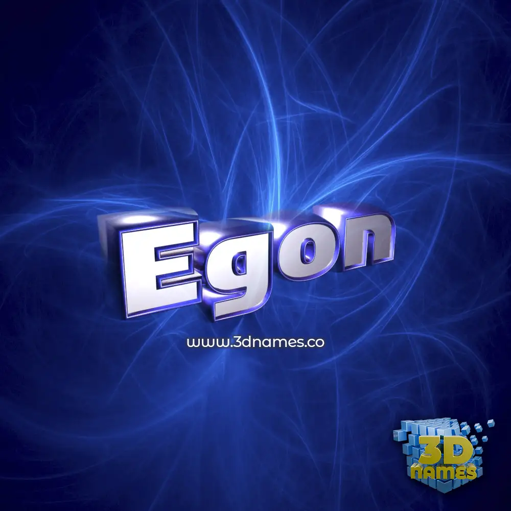 egon in Plasma style - 3D name wallpaper