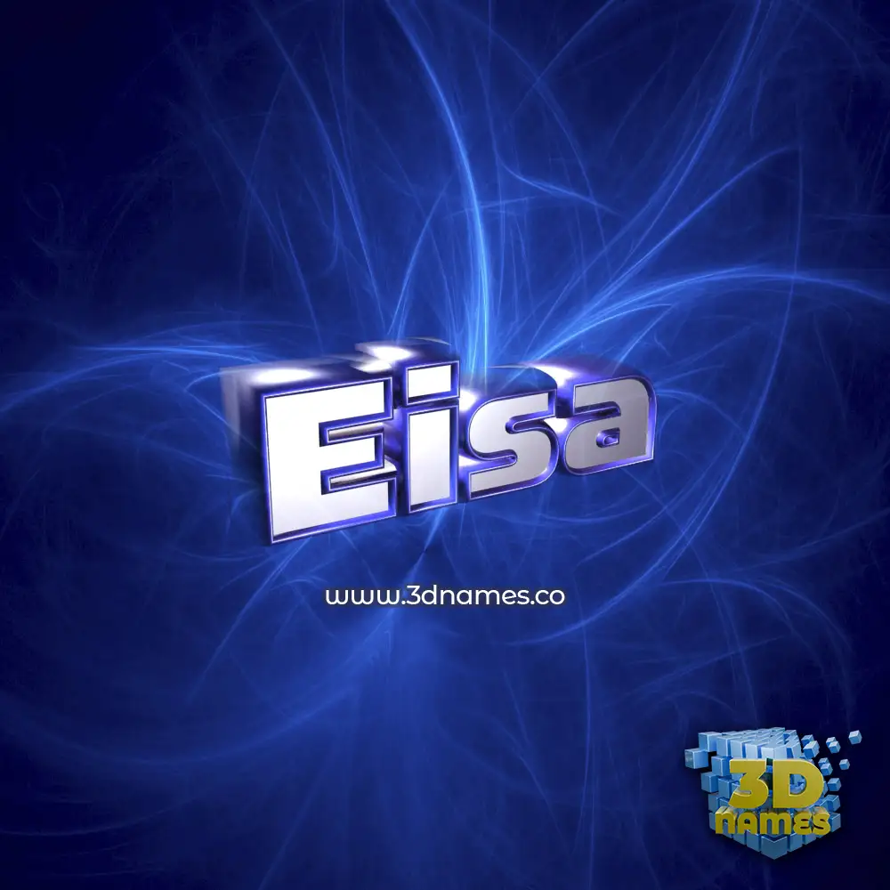 eisa in Plasma style - 3D name wallpaper