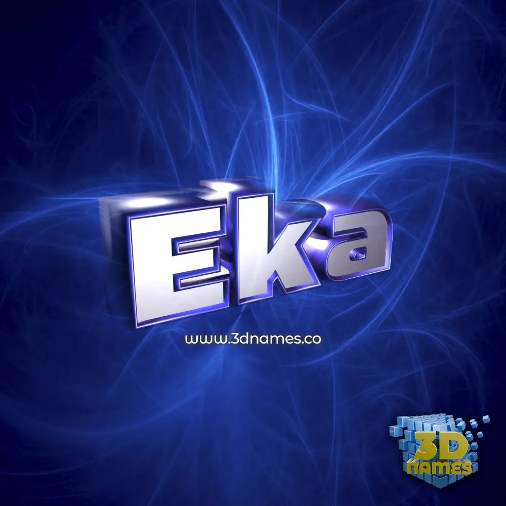 eka in Plasma style - 3D name wallpaper