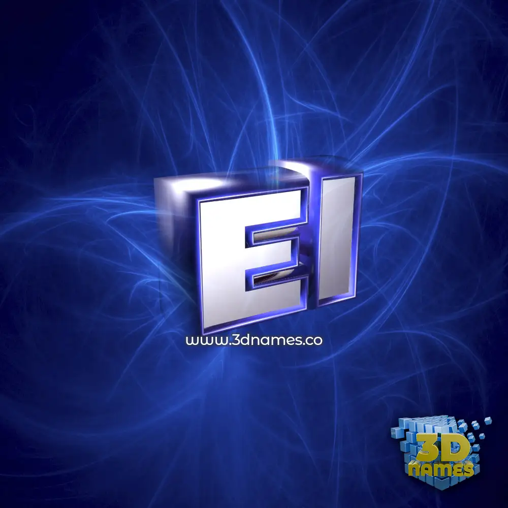 el in Plasma style - 3D name wallpaper