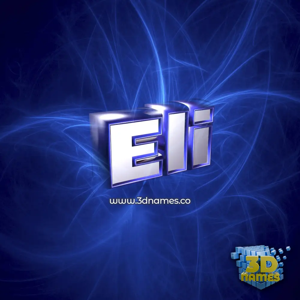 eli in Plasma style - 3D name wallpaper