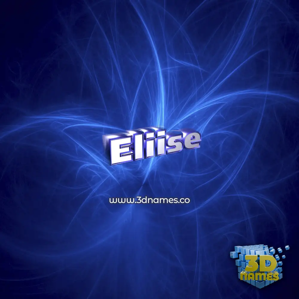 eliise in Plasma style - 3D name wallpaper
