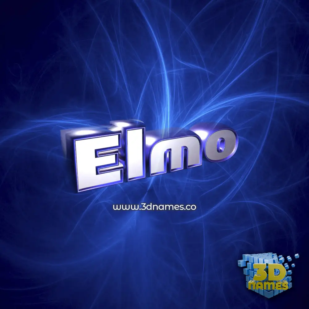 elmo in Plasma style - 3D name wallpaper