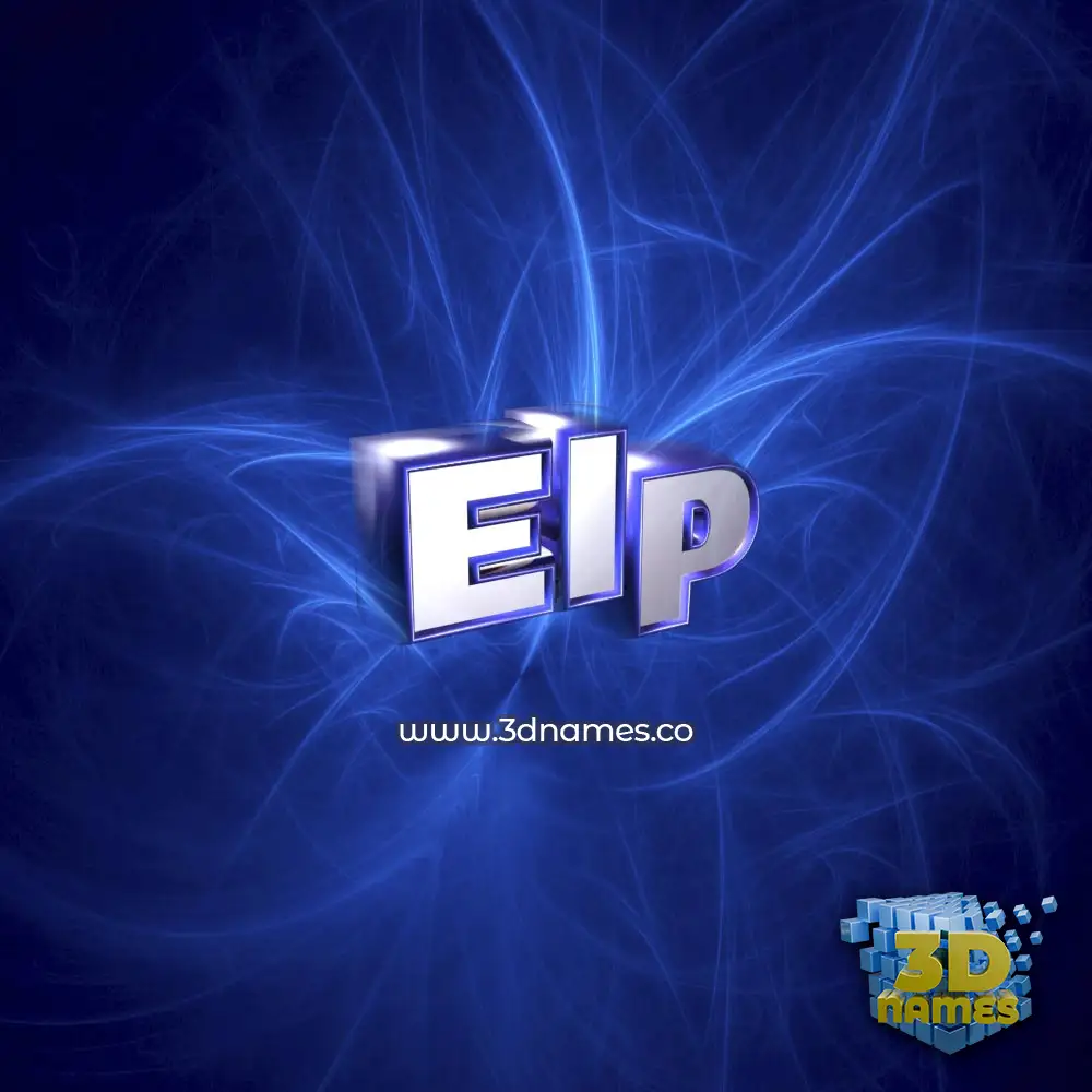 elp in Plasma style - 3D name wallpaper