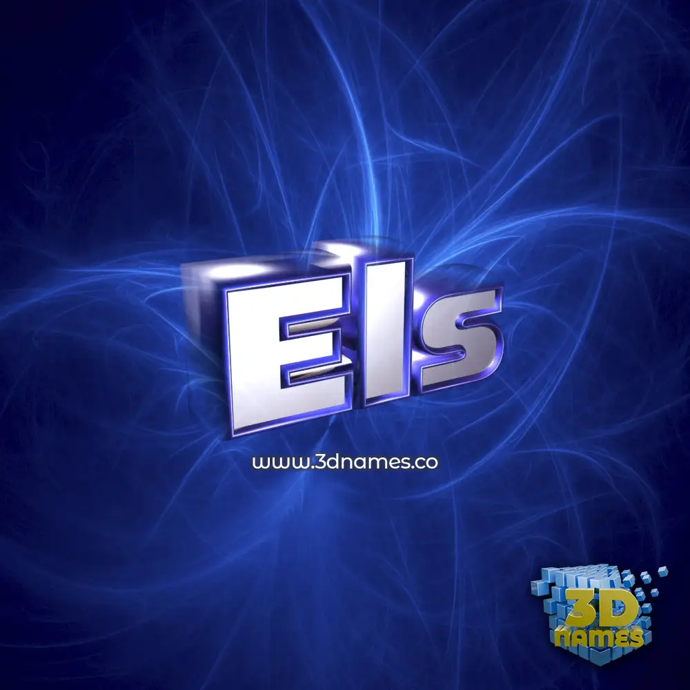 els in Plasma style - 3D name wallpaper