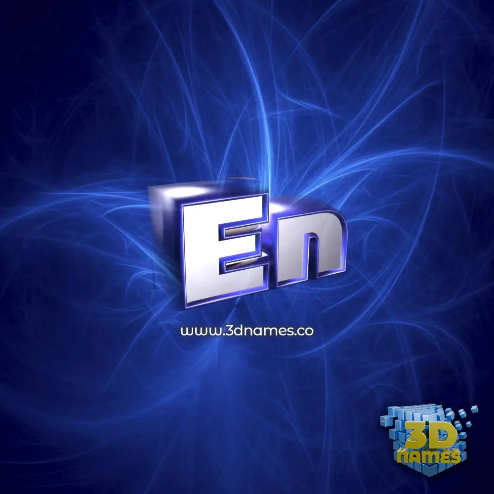 en in Plasma style - 3D name wallpaper