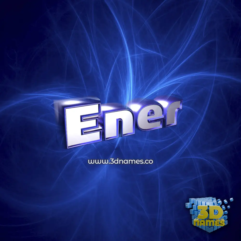 ener in Plasma style - 3D name wallpaper
