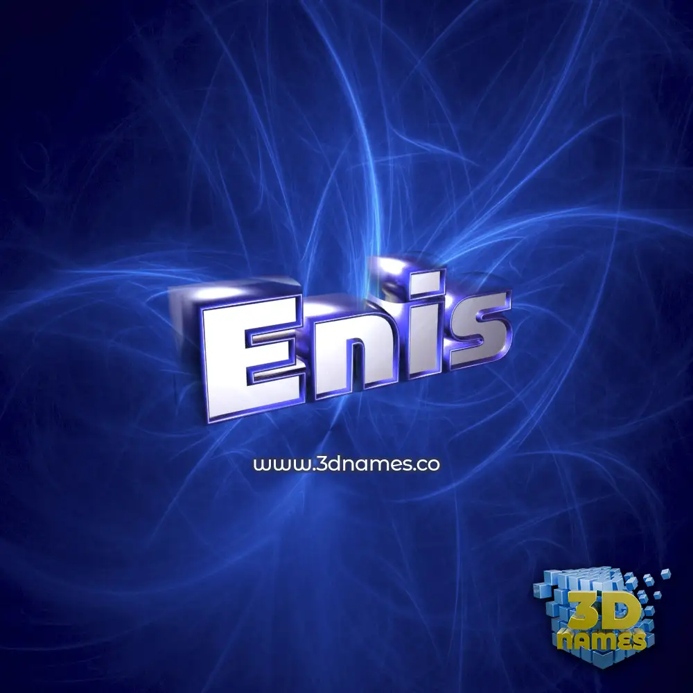 enis in Plasma style - 3D name wallpaper