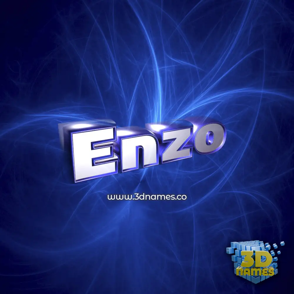 enzo in Plasma style - 3D name wallpaper
