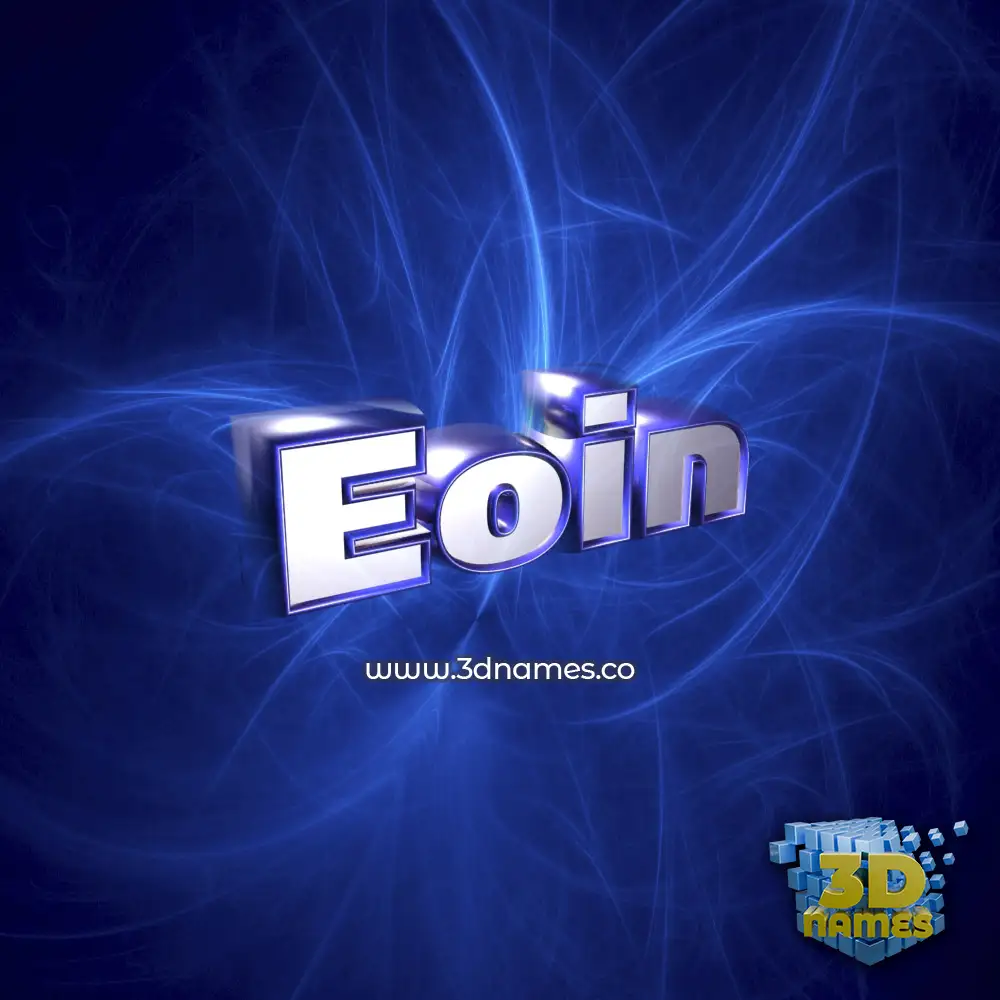 eoin in Plasma style - 3D name wallpaper