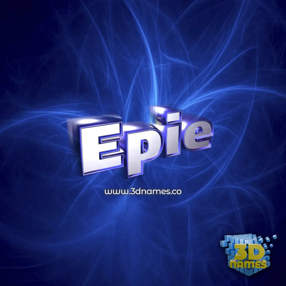 epie in Plasma style - 3D name wallpaper