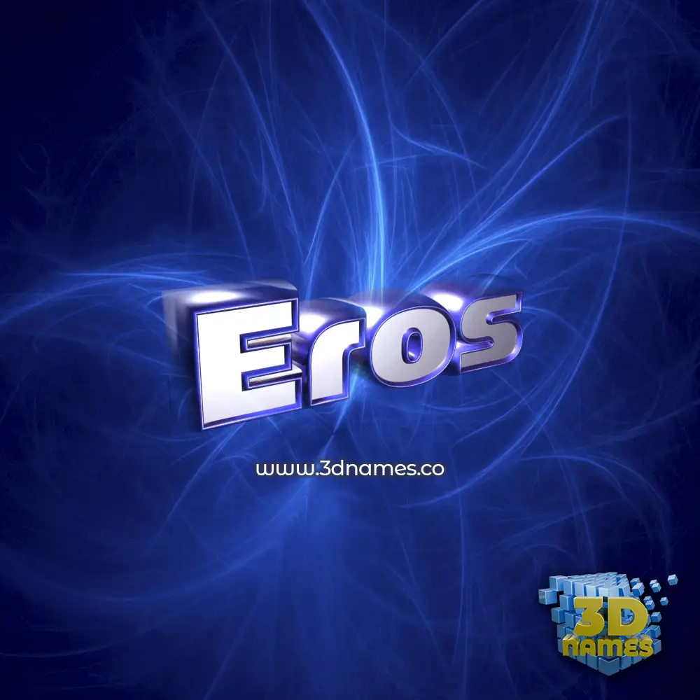 eros in Plasma style - 3D name wallpaper
