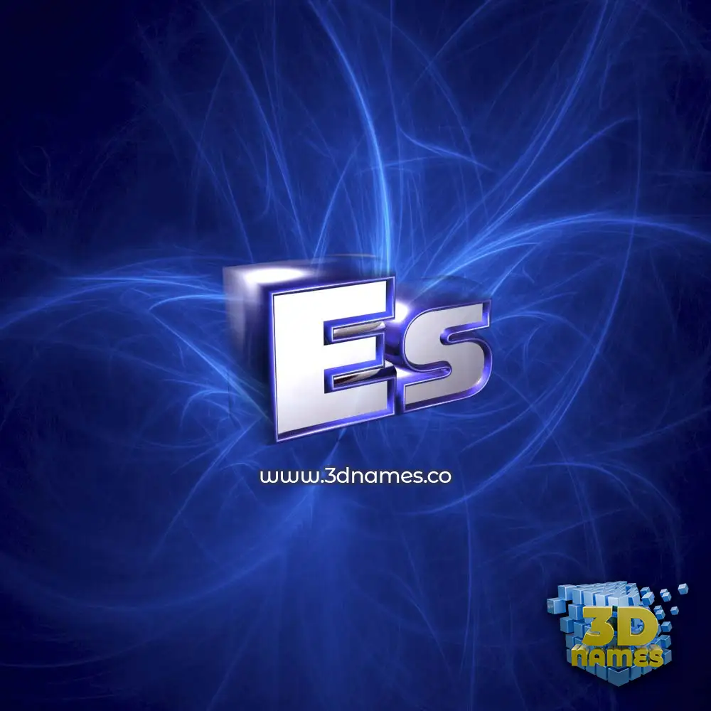 es in Plasma style - 3D name wallpaper