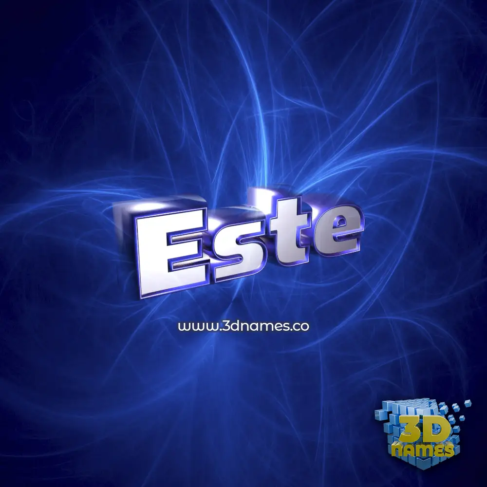 este in Plasma style - 3D name wallpaper