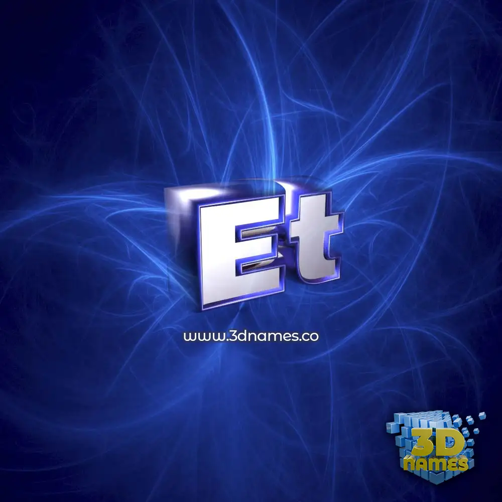 et in Plasma style - 3D name wallpaper
