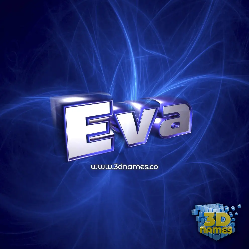 eva in Plasma style - 3D name wallpaper